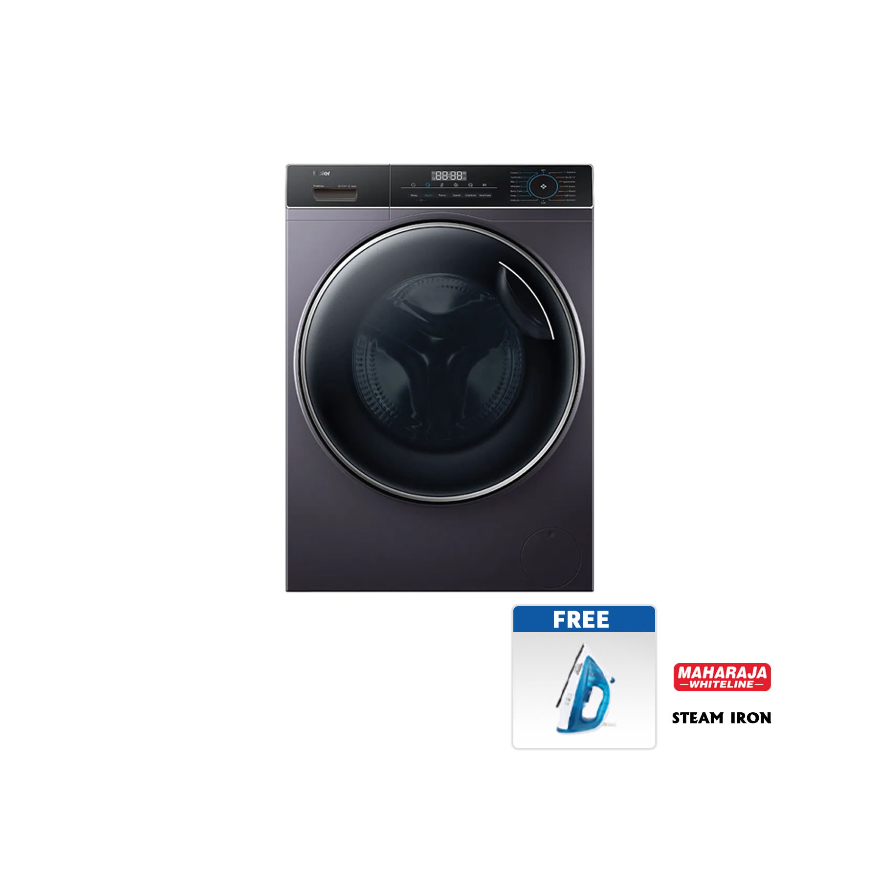 Haier 10 Kg, Front Load Fully Automatic Washing Machine with Direct Motion Motor HW100-B14929S3U1